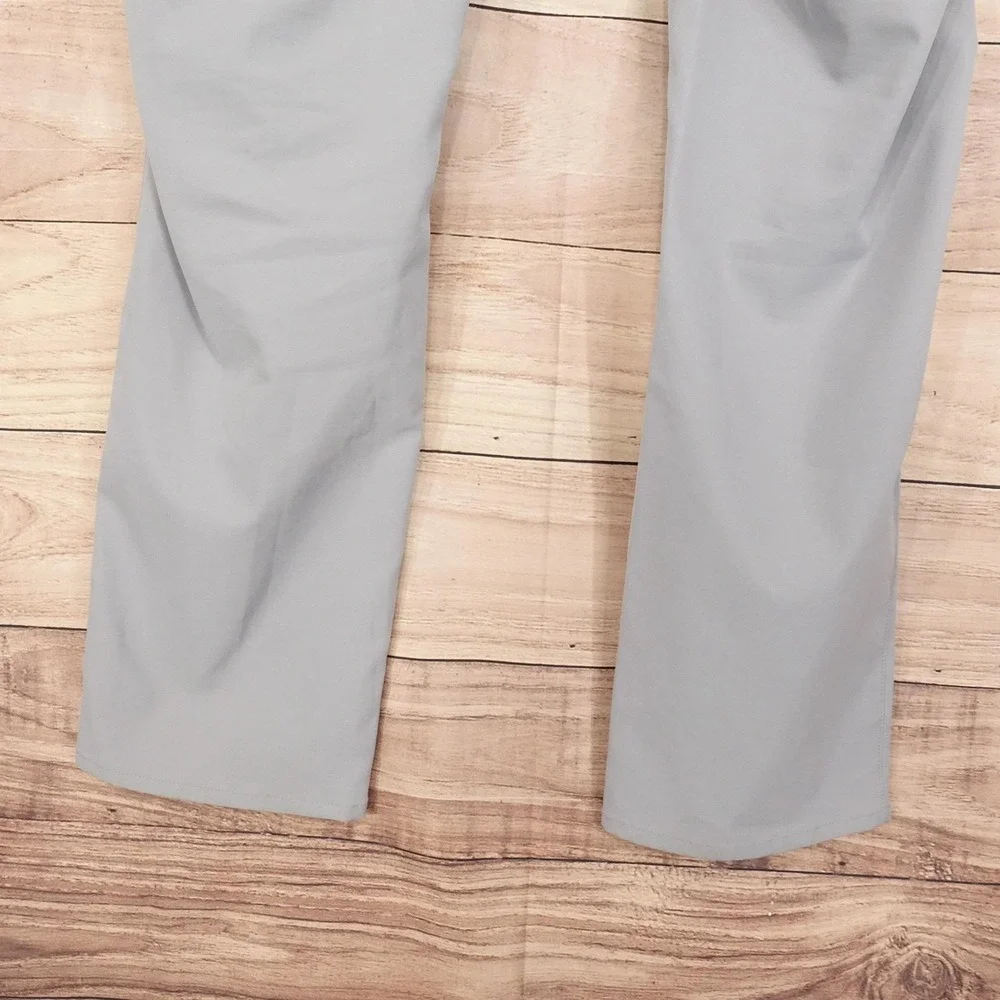 Peter Millar Golf Pants Mens 40x32 Gray Microfiber 5 Pocket Casual Business